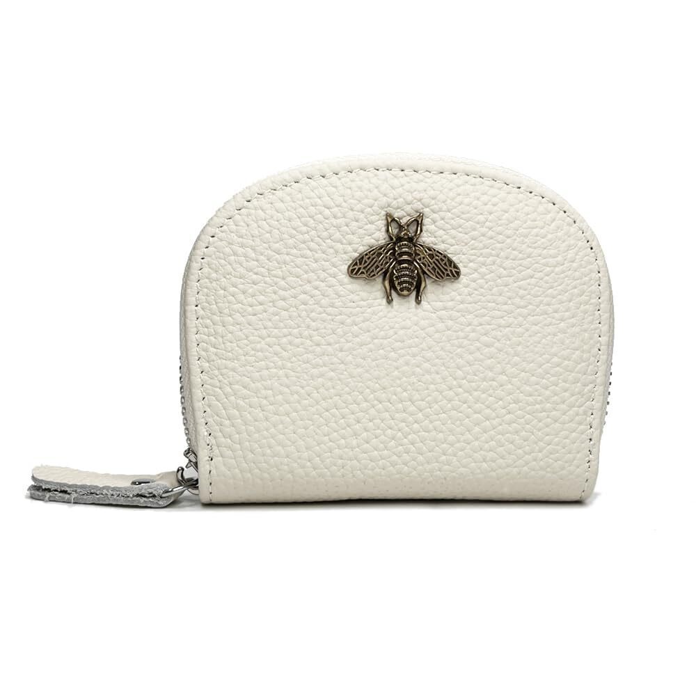 1053 Leather RFID Credit Card Holder Wallet Small/Medium Zipper Card Case